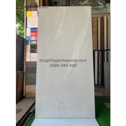 Gạch bóng kiếng 60x120 Ý Mỹ xám nhẹ vân đá P8006THO 
