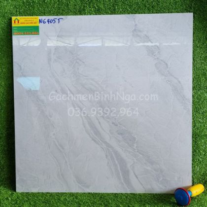 Gạch bóng kiếng 60x60 vân xám nhạt BN6405T 