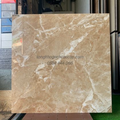 Gạch bóng kiếng 80 viglacera  màu vàng vân đá 8804 
