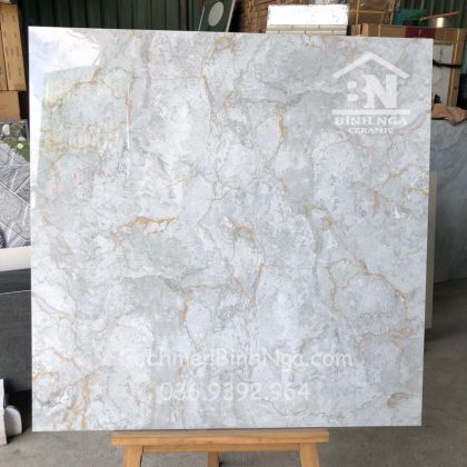Gạch bóng kiếng 80x80 màu xám Vicenza L1 giá rẻ 