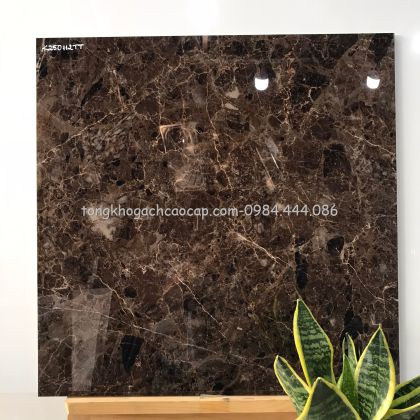 Gạch bóng kiếng ấn độ mạng nhện nâu 112TT 