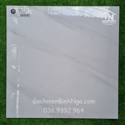 Gạch bóng kiếng trắng vân khói 60x60 6163 