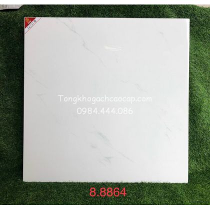 Gạch bóng kiếng trắng vân nhẹ 80x80 Prime 
