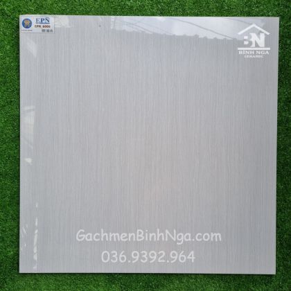 Gạch bóng kiếng vân gỗ 60x60 màu kem nhạt  