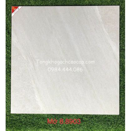 Gạch đá mờ 80x80 cao cấp vân xám sáng 