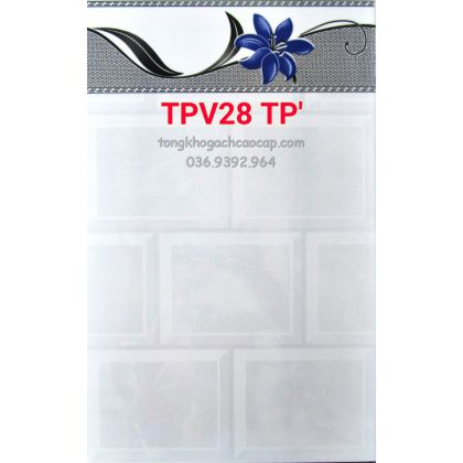 Gạch dán tường 2540 bông xanh TPV28 