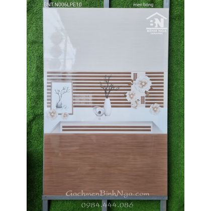 Gạch dán tường 30x60 men bóng vân gỗ đỏ BNT.N006LPE10 
