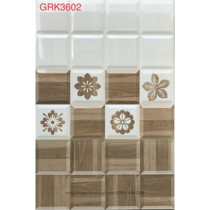 Gạch dán tường 3D đẹp có rãnh 30x60 GRK3602 