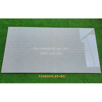 Gạch dán tường 40x80 chạy rãnh 3D TS48009 