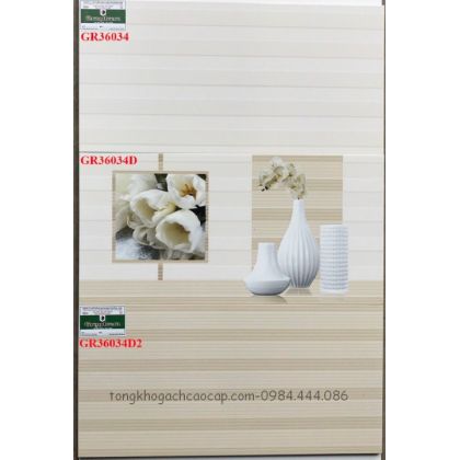 Gạch dán tường phòng khách đẹp 30x60 GR36034 