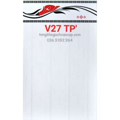 Gạch dán tường rẻ tiền 25x40 TPV27 