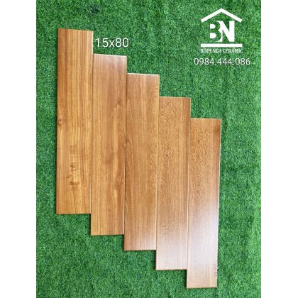Gạch giả gỗ 15x80 màu cánh dán 