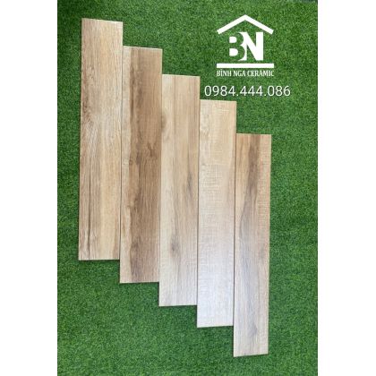 Gạch giả gỗ 15x90 màu nâu nhạt 