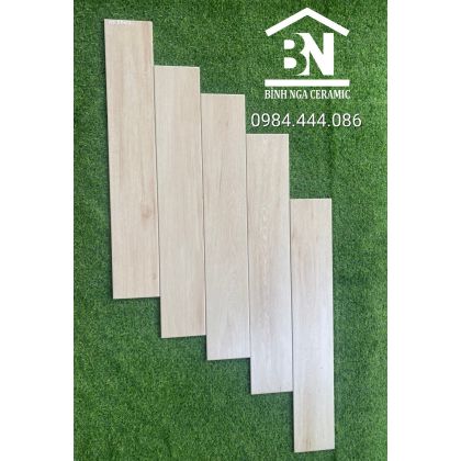 Gạch giả gỗ 15x90 màu trắng ngà 