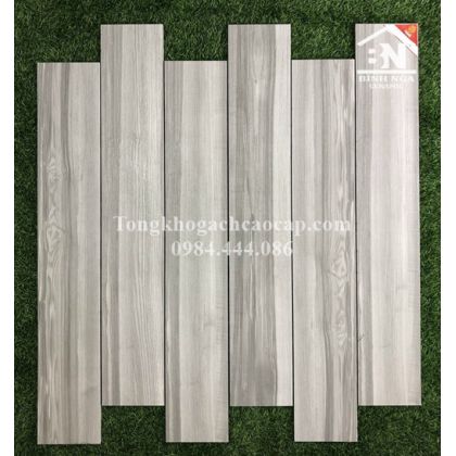 Gạch giả gỗ vân xám trắng 15x90 Prime 