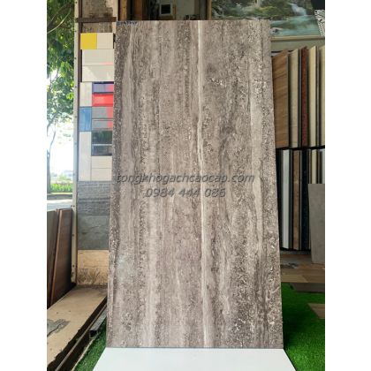 Gạch granite khổ lớn 60x120 bóng kiếng vân gỗ giả cổ Apodio 204THUY 