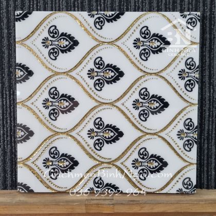 Gạch khắc kim 30x30 3307 vân cổ điển  