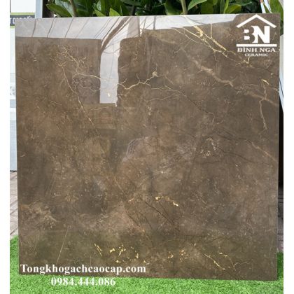 Gạch khắc kim 80x80 đá bóng kiếng Vitto 