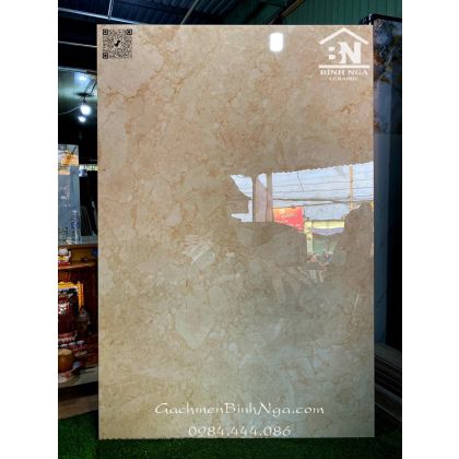 Gạch lát biệt thự cao cấp 120x180cm Ấn độ màu vàng kem vân đá 