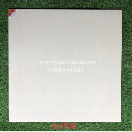 Gạch lát nền 80x80 cao cấp màu vàng kem 