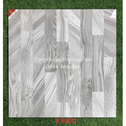 Gạch lát nền vân gỗ ghép 80x80 cao cấp màu xám 