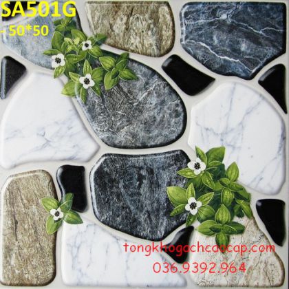 Gạch lát sân chống trơn trượt giá rẻ 50x50 SA501G 