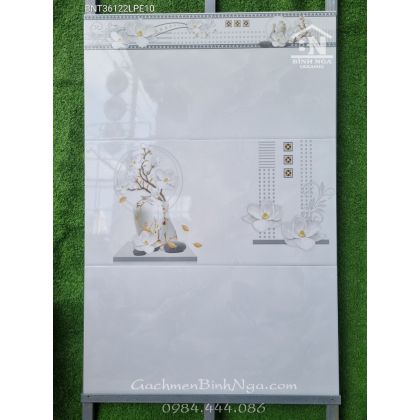 Gạch men bóng 30x60 dán tường vân mây nhẹ có viền BNT36122.1LPE10 