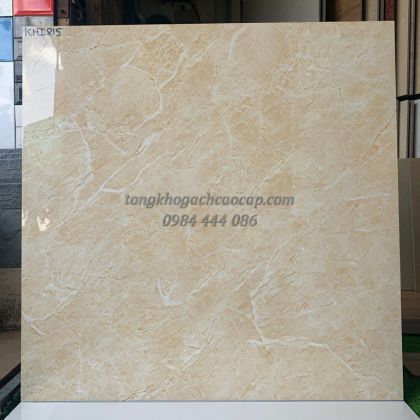 Gạch nền 80 đá bóng kiếng cao cấp vân đá màu vàng ở Tân Bình bn815PL 