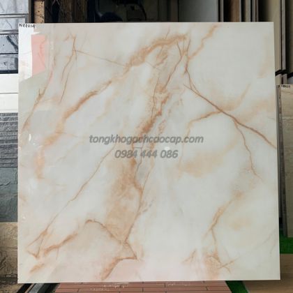 Gach nền 80 đá bóng kiếng Ý Mỹ trắng vân  đá marble đẹp N88014THO 