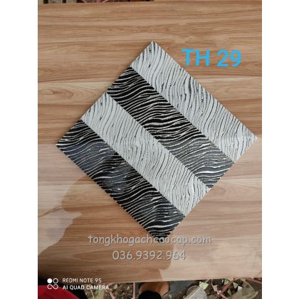 Gạch nhũ bạc 3030 trang trí sọc trắng đen quận 7 