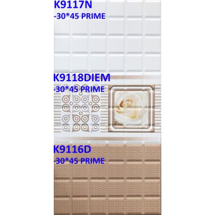Gạch ốp tường prime 30x45 bộ ba viên  