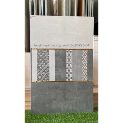 Gạch ốp tường 30x60 men mờ xám xi măng  