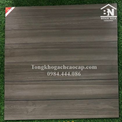 Gạch thanh gỗ màu xám đen 15x90 Prime 