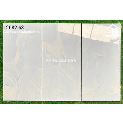 Mẫu gạch 60x120 bóng kiếng xanh ngọc thạch 
