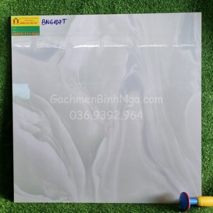 Mẫu gạch bóng kiếng 60x60 vân xanh ngọc  BN6107T 