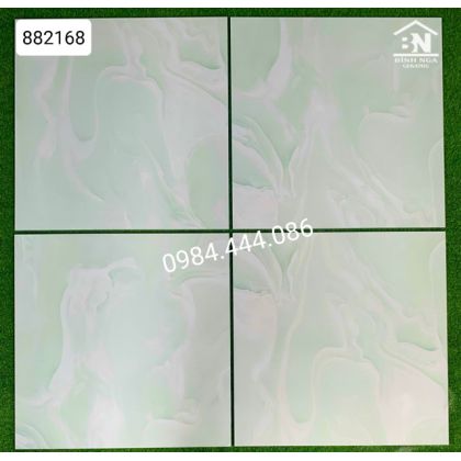 Mẫu gạch lát nền 800x800 bóng kiếng vân xanh ngọc 
