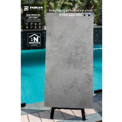 Mẫu gạch đá xám 60x120 mờ matt nhập khẩu MP62165 