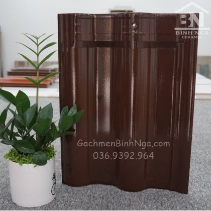 Ngói tráng men Iris màu nâu cà phê 1803 
