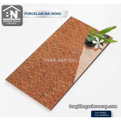 Mẫu gạch dán cột 40x80 giả đá hoa cương 