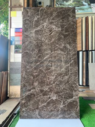Gạch granite 60x120 bóng kiếng Apodio vân giả đá màu đen