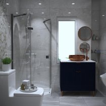 Phối cảnh gạch 60x120cm lát nền, ốp tường