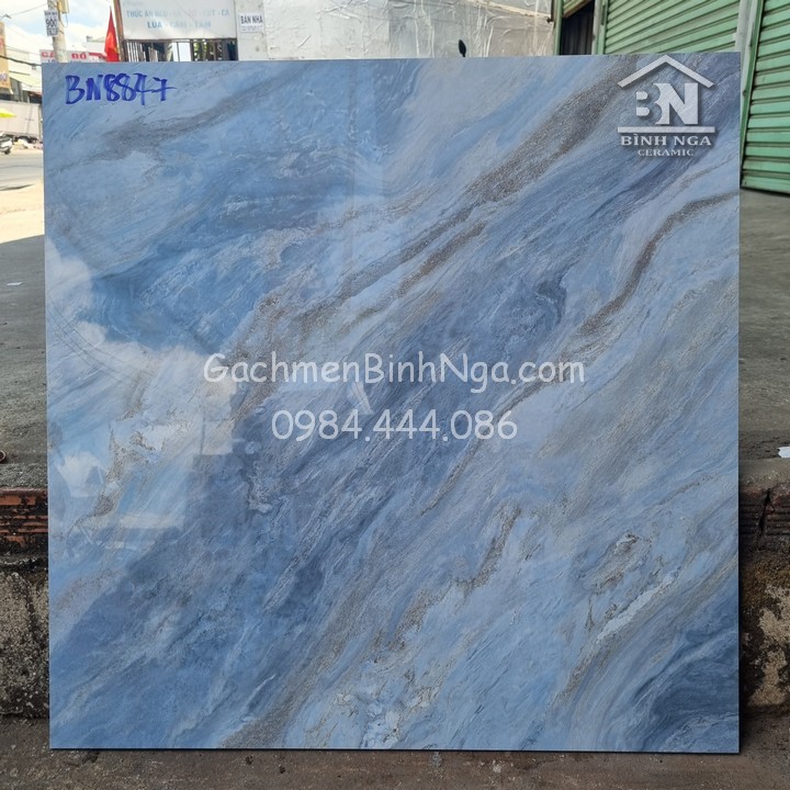 Gạch bóng kính 800x800 BN8847 vân đá marble xanh ngọc mới nhất ...