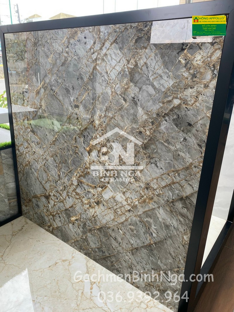 đá marble 120x120 bóng kiếng